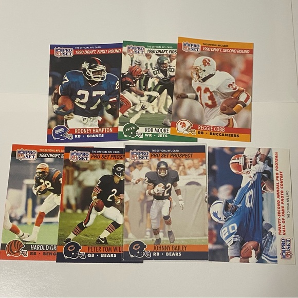 1989 - 1990  Pro Set Football Cards Lot of 87 Cards Vintage - Picture 7 of 8
